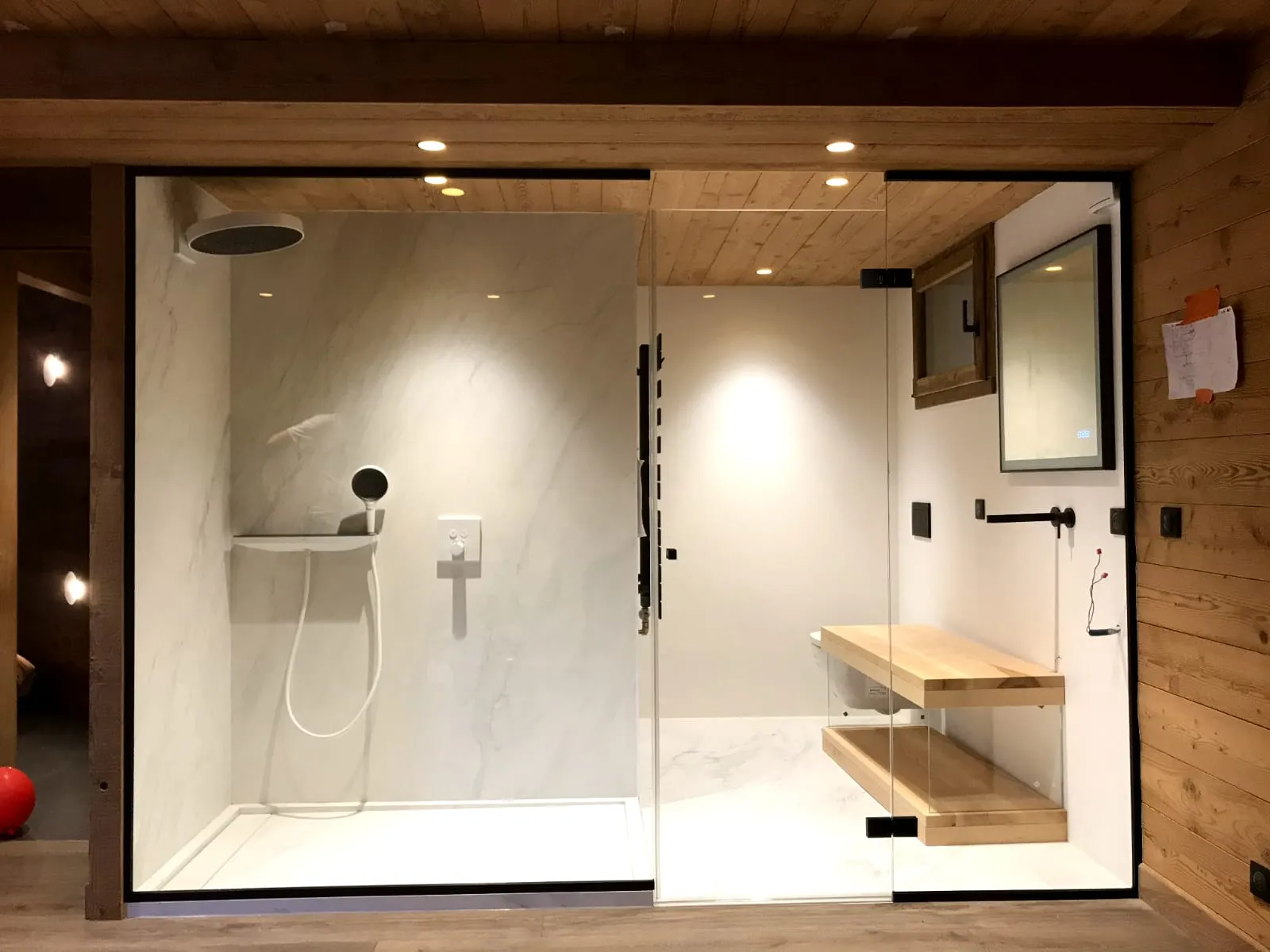 Paroi de douche sur mesure — réalisation VITOR