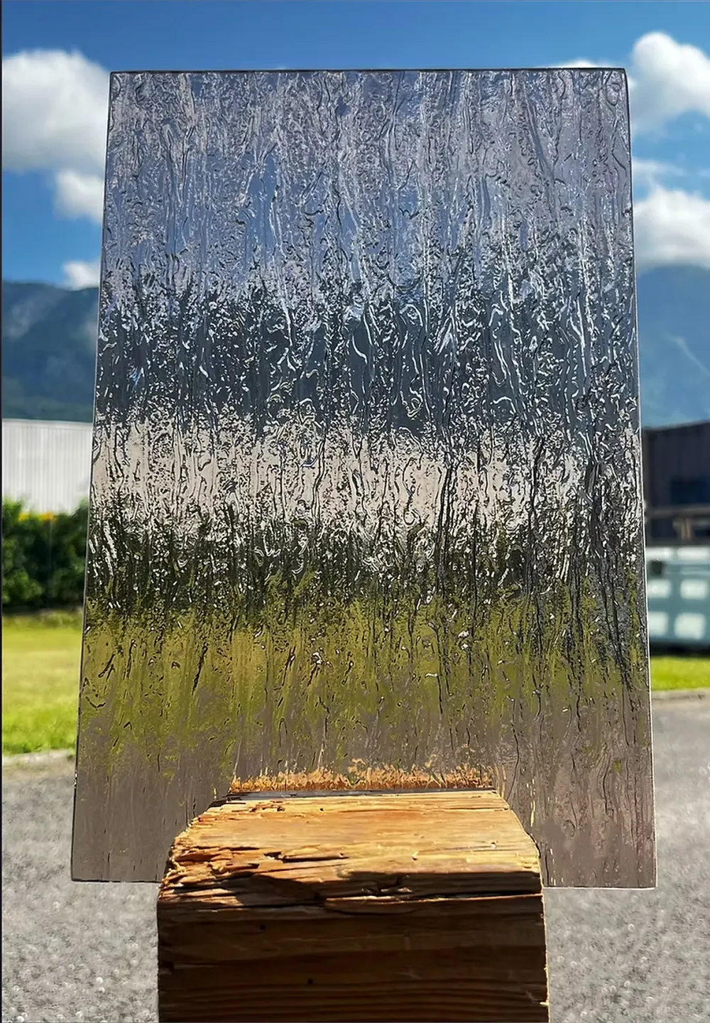 Verre silvit bronze