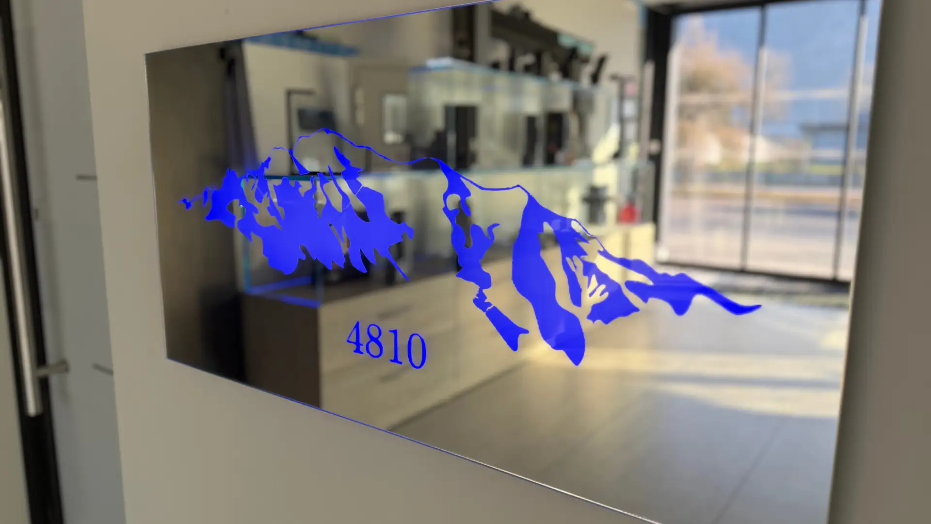 Sablage ou film vinyle verre dépoli