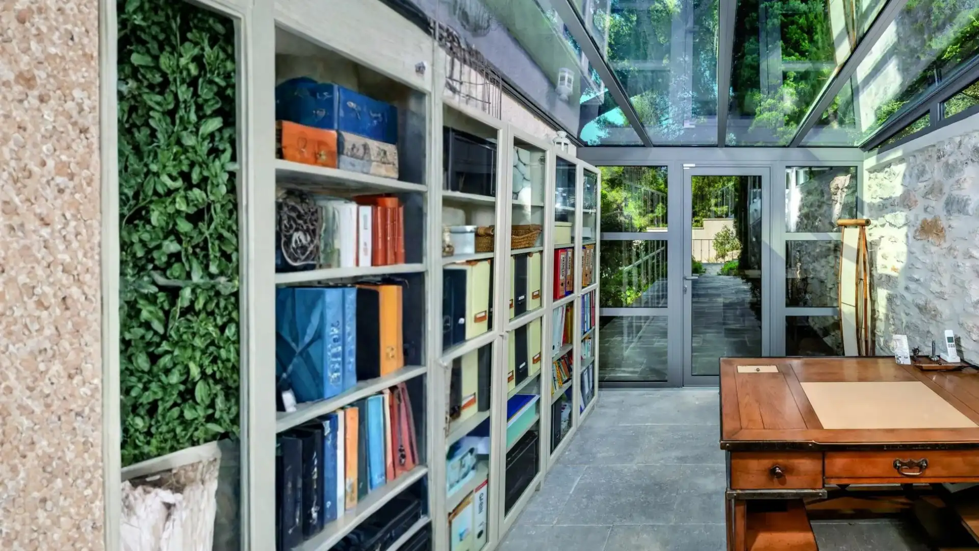 Véranda bureau et télétravail